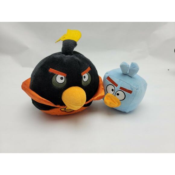 Lot Of 2 Angry Birds Plush Stuffed Animal Toy No Sound - Picture 2 of 10